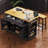 53Inch Large Kitchen Island With 2 Bar Stools, Power Outlet,Door Internal Storage Rack, Kitchen Storage Cart On 5 Wheels With Drop Leaf, 5 Open Side Racks, 3 Drawers, For Kitchen,Dining Room-1491649363