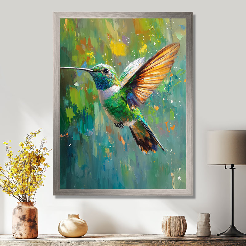 Allis - animaux, art mural sur toile, H 32 po x l 24 po, Picture Framed, Argent