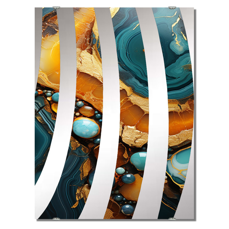 Warnock - Miroir mural abstrait MIR137643, 40 po x 30 po