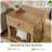 24" Solid Wood End Table with Drawer & Shelf, Side Table with Spindle Leg for Living Room & Bedroom-422995748