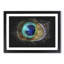 Delicate Peacock Feather Paint Splash - Picture Frame Graphic Art-56915806-56915809