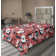 Drap plat à motif floral bohème Ambesonne