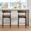 Ensemble de 2 tabourets de bar gris de 25,2 po avec dossier courbé et tabourets de bar à hauteur de comptoir pour îlot de cuisine-1587859587-1587859590