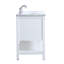 Bonsai 60'' Double Bathroom Vanity with Carrara Marble Top-24949960