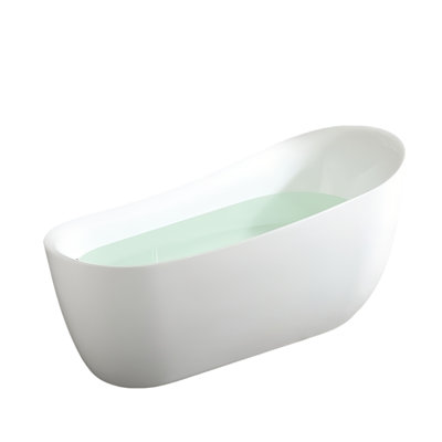 Ensemble de baignoire et douche incurvée moderne sans cadre l 62,99 po H 30,71 po Modern