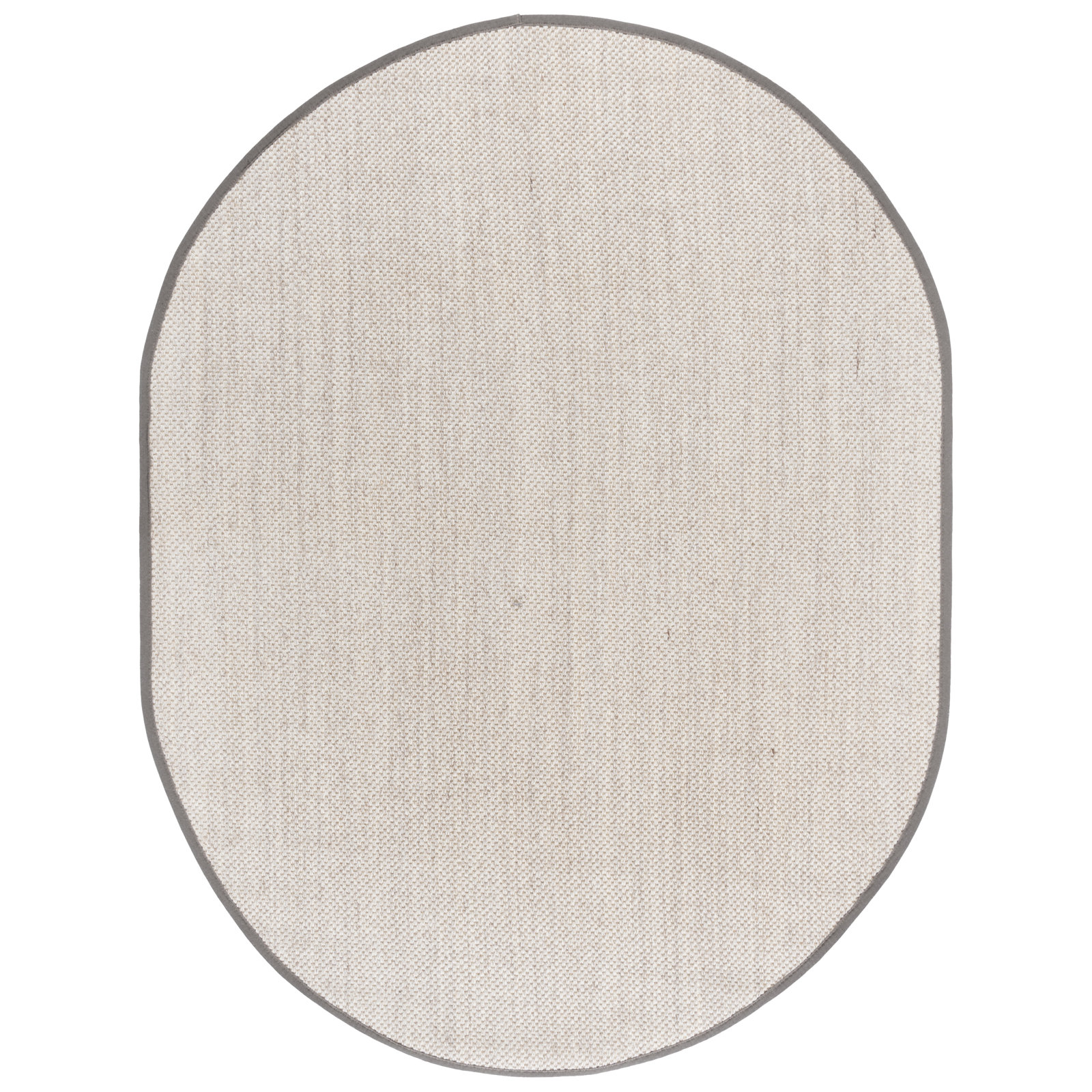 Torbin Marble Khaki Jute Rug, Oval 6' x 8'