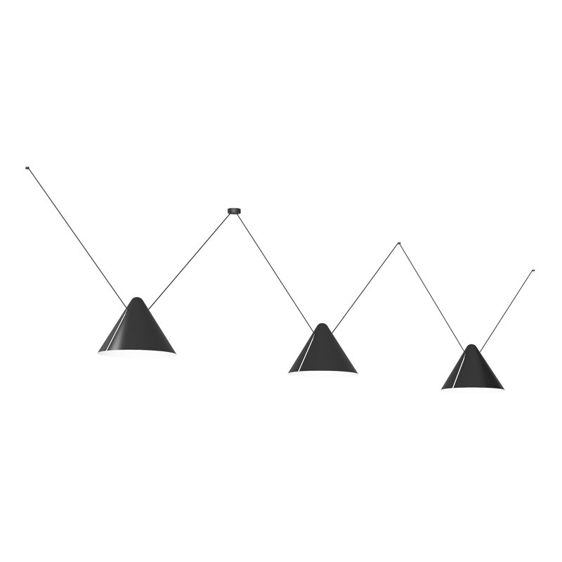 Super Attic Lateral Pendant, 88.63" H x 118.13" W x 17.75" D, 3