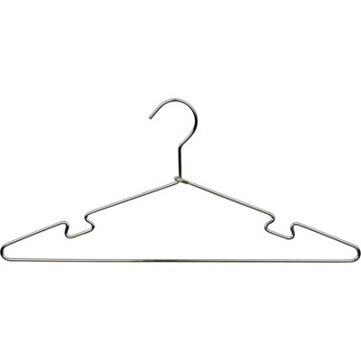 Cintre mince en métal avec encoches pour robe / chandail / chandail