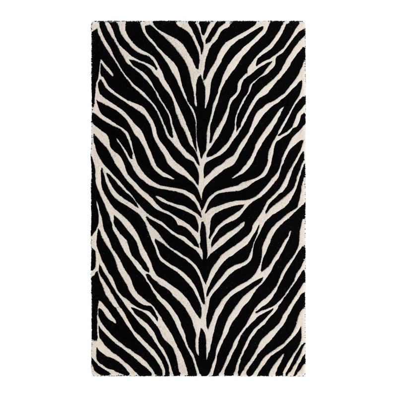 Tapis zèbre Kimber, Rectangle 3 pi 1 po x 5 pi 1 po