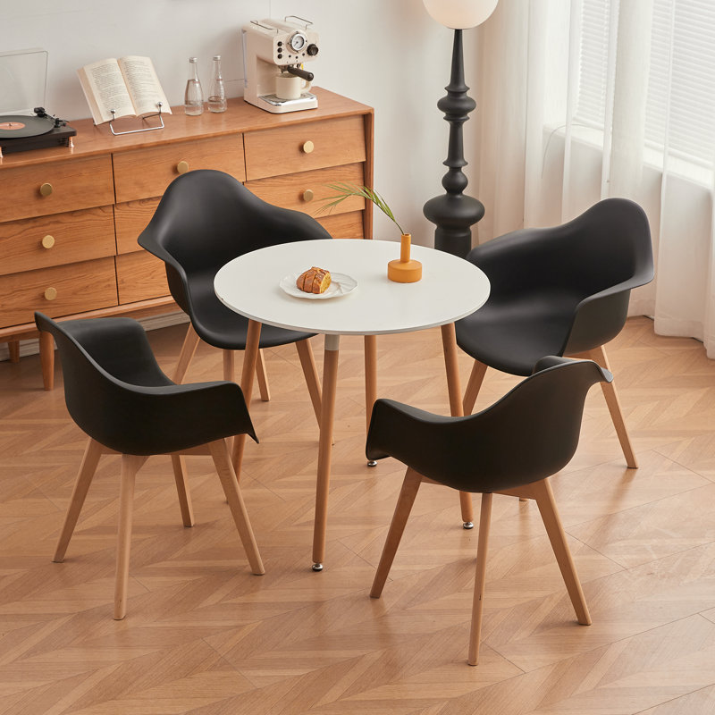 39cm H Wing Back Armchair, Black