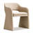 19" Seat Height Upholstered Chenille Dining Armchair-1396930514
