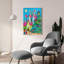 Art mural en verre épique «Magical Garden Neighbouring» par Koday, 24 po x 36 po