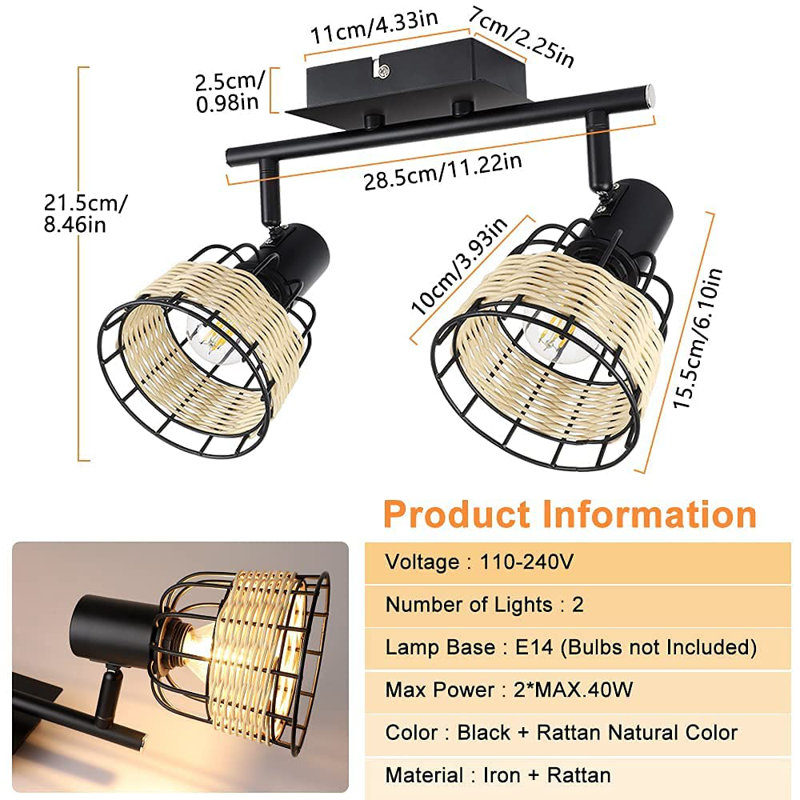Glenmore 72.39cm 2 -Light Track Kit