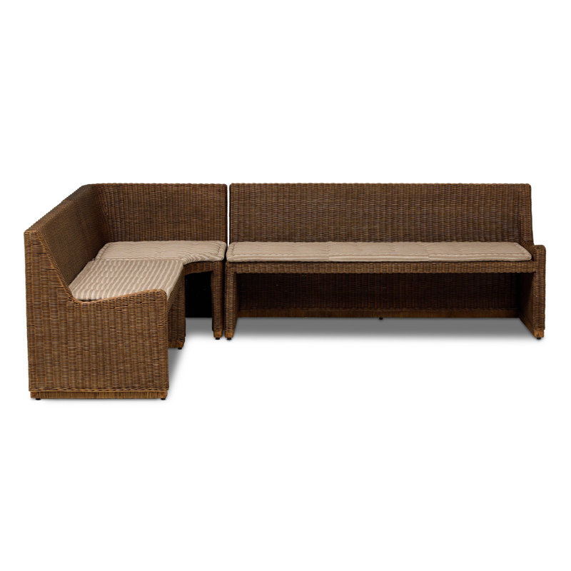 Senna Dining Banquette L Shape 83", 32.5" H x 106.25" W x 83.25" D