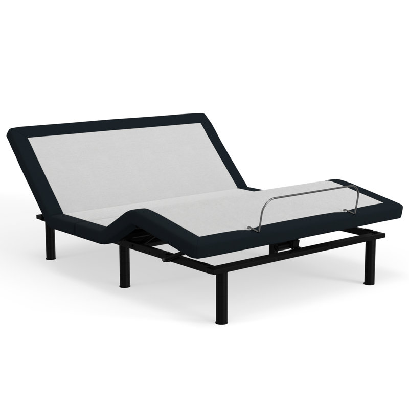 Grey Metal Queen Base With Zero And Simple Adjustment Features Adjustable Bed Option - Head Foot Articulations, Memory Buttons, Wireless Remote,