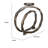 Decorative Twisted Loop Candle Holder, 11 Inch Antique Gold Aluminum