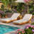 Christopher Knight Home 27.2" W x 76.8" D x 5.9" H Acacia Solid Wood Reclining Chaise Lounge with Cushion