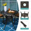 2 - Person Patio Dining Set with Round Table , Cushions Included-1350185364