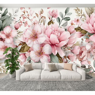 Papier peint adhésif mural bohème Boho