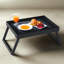 Table pliante en bambou avec plateau et pieds