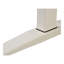 Bureau debout blanc transitionnel réglable de 47 po à hauteur réglable pour usage de bureau blanc, mobilier, capacité de poids de 220 lb,