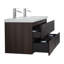 Ensemble de meuble-lavabo mural double 48 "Devingo-447035092
