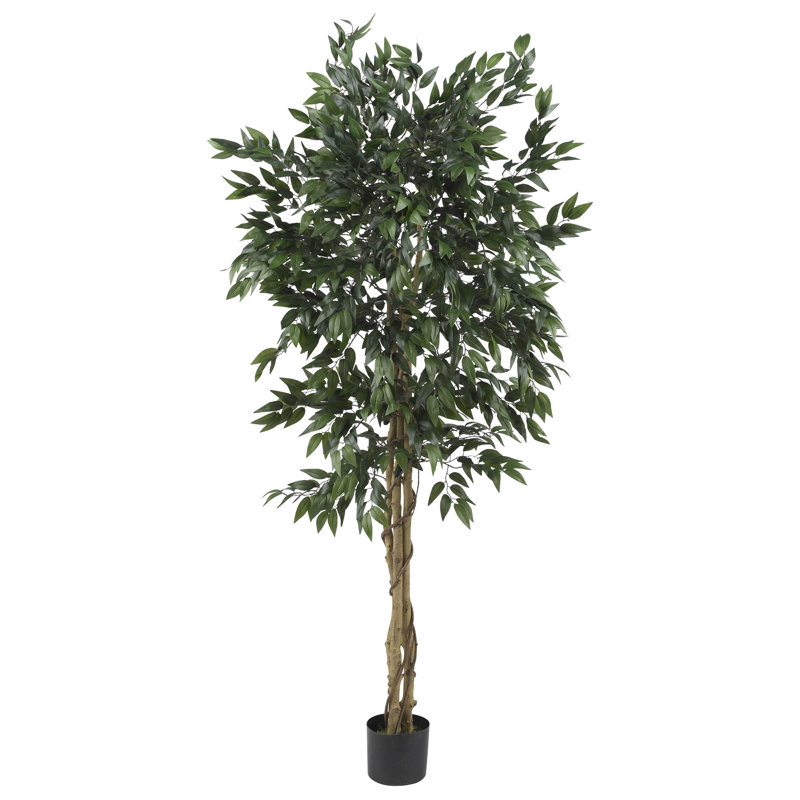 Faux Olive Tree Tree in Pot, 60" H x 32" W x 32" D