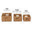 Ensemble de 3 paniers en osier Bay Isle Home Saisha