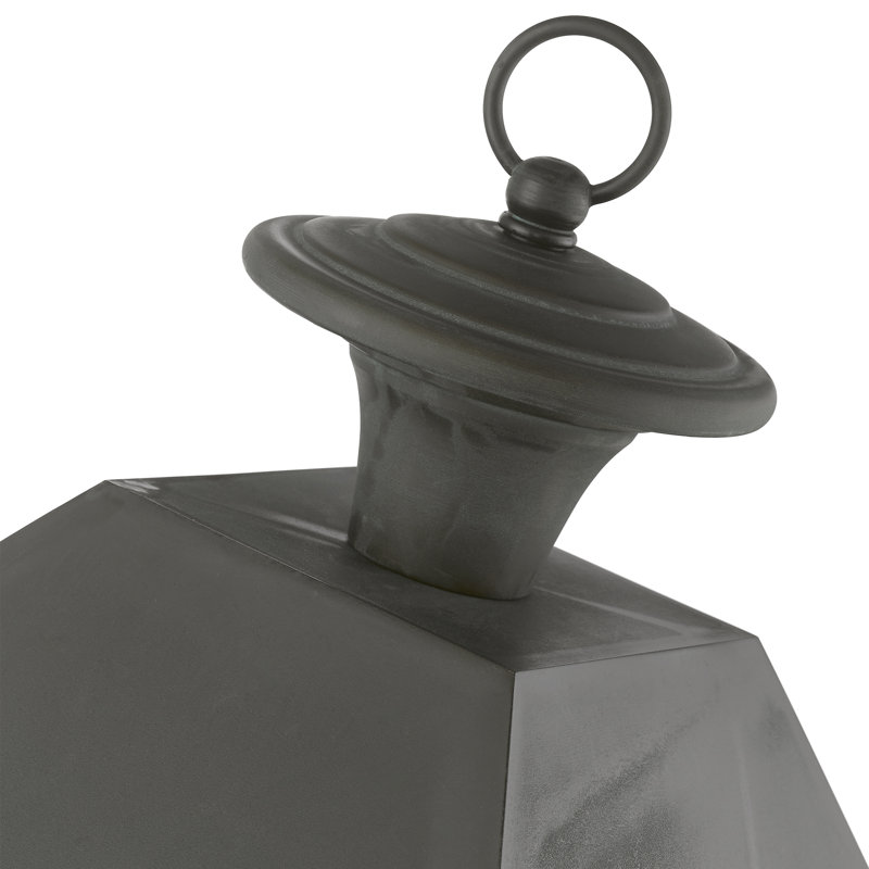 Florinel Lantern Head, Charcoal, 27" H x 15" W x 15" D