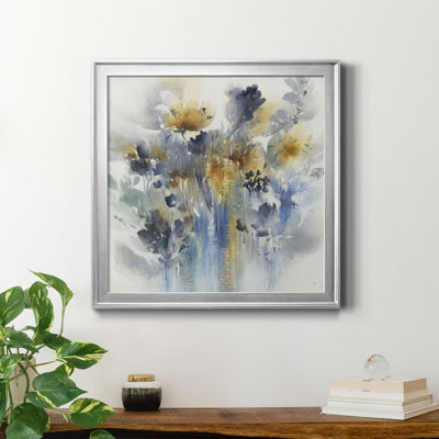 Indigo Botanical - Reproduction d'art sur toile encadrée