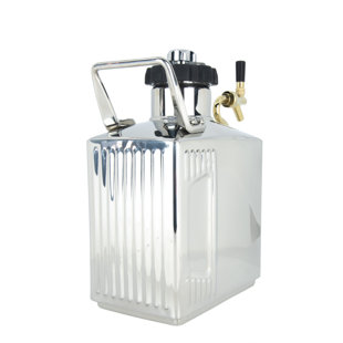 Stainless Steel 128 oz. Pressurized Growler
