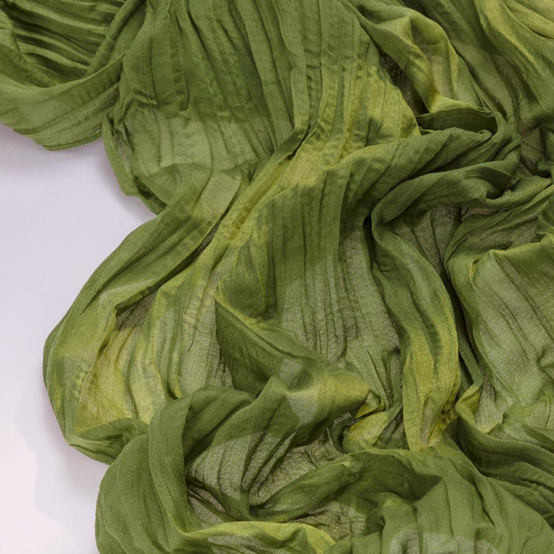 Chemin de table en étamine Cheesecloth, L 35 po x l 122 po, Vert
