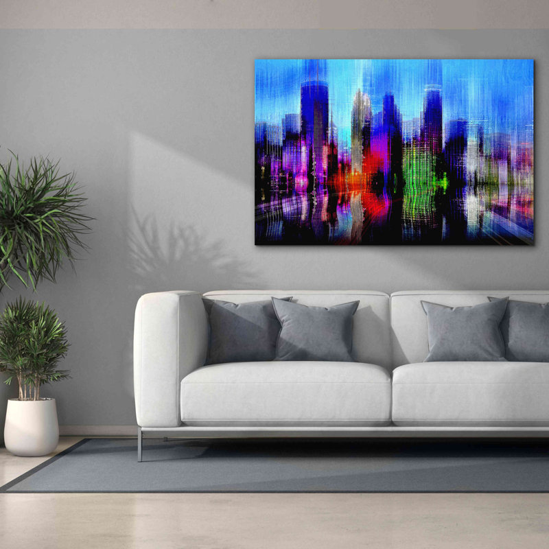 «Minneapolis» par David Manlove, estampe numérique sur toile, H 40 po x l 60 po x P 1,5 po