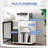 Mobile Printer Stand, Rolling File Cabinet Cart With Wheels, Adjustable Shelf, Drawer And CPU Stand,