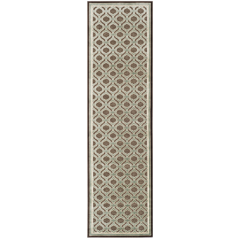 Tapis en viscose touffeté à la main Ellis-James Martha Stewart, Tapis de couloir 2 pi 2 po x 8 pi