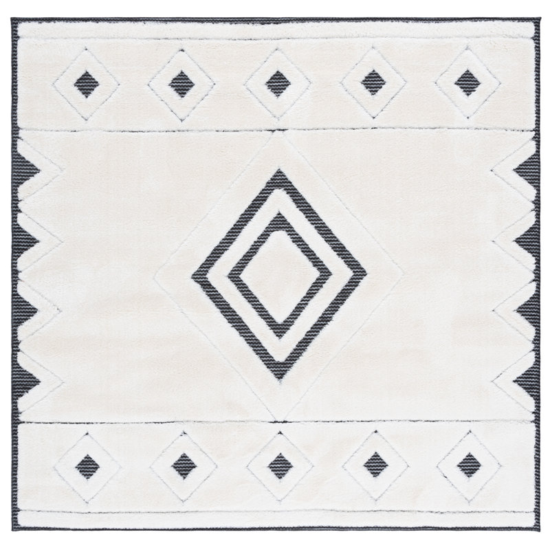 Celebrity 804 Performance Geometric Rug, Square 6'7"