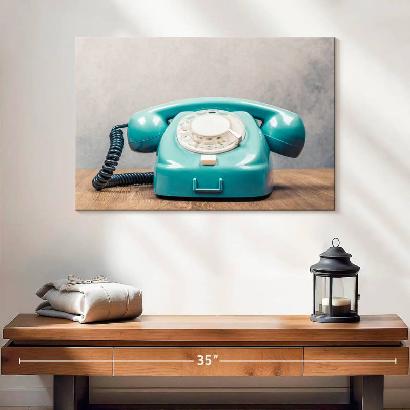 Téléphone à cadran rotatif Senne, H 32 po x l 48 po
