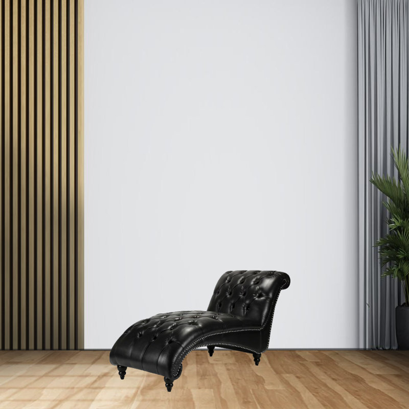 Méridienne Aalijah, Polyuréthane noir