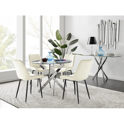 Bernell 4 - Person Dining Set