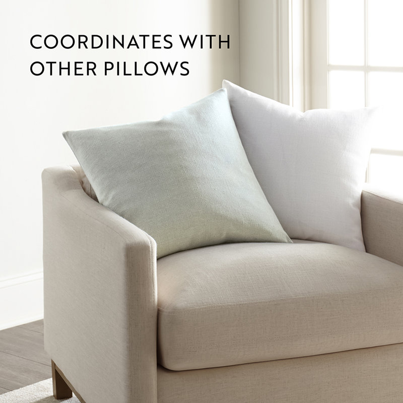 Gray Cotton Box-Shaped Throw Pillow Set