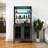 Swapan 66.9''tall  Modern Wine Cabinet Bar Cabinet with Wine Glasses Rack and Led Strip-482050456