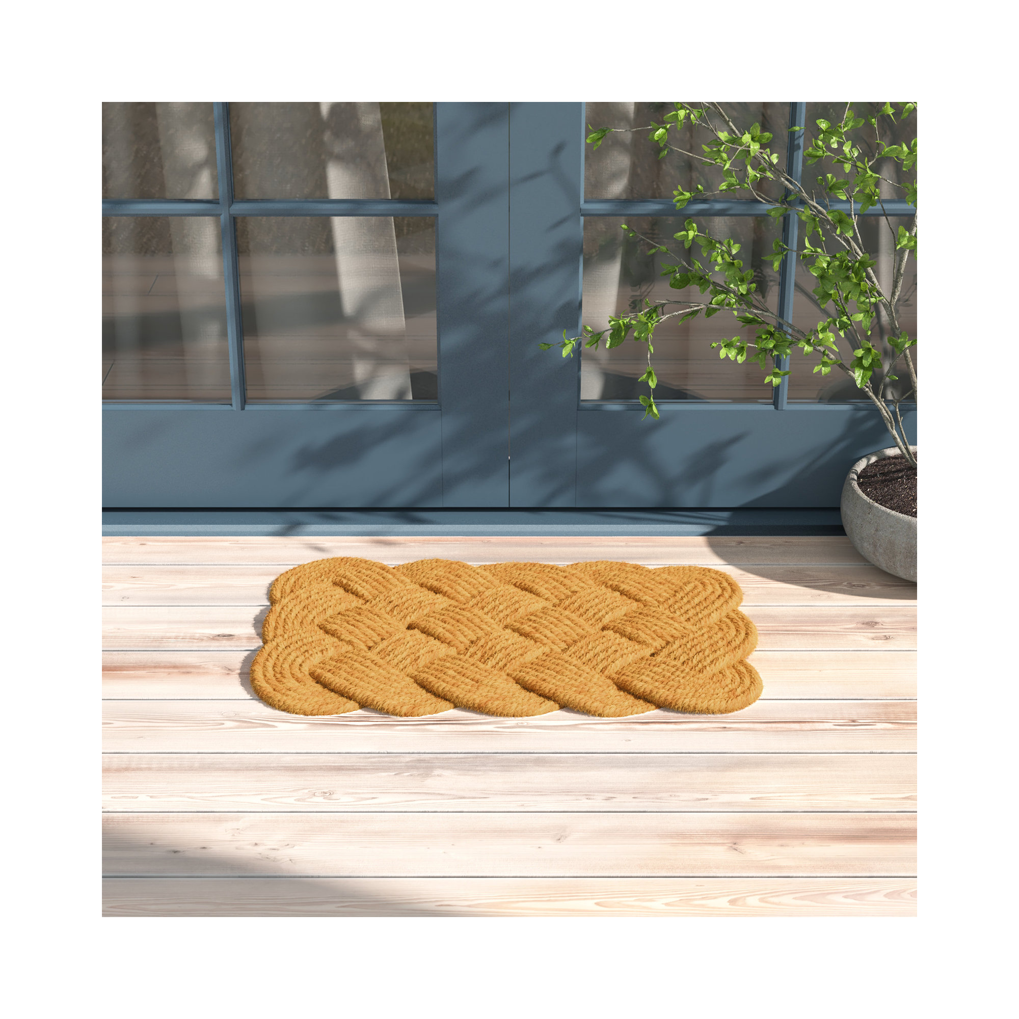 Serafine Non-Slip Outdoor Doormat, 1'6" x 2'6"