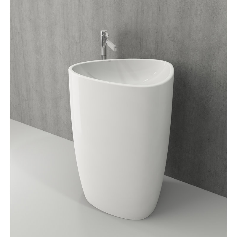 Etna Monoblock Basin 0TH - 86x58x44cm, Gloss White