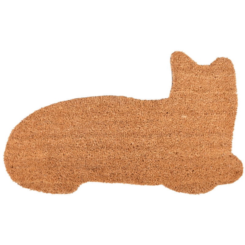 Coir Doormat Cat Shape