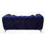 Causeuse en velours bleu Atronia-2086447501