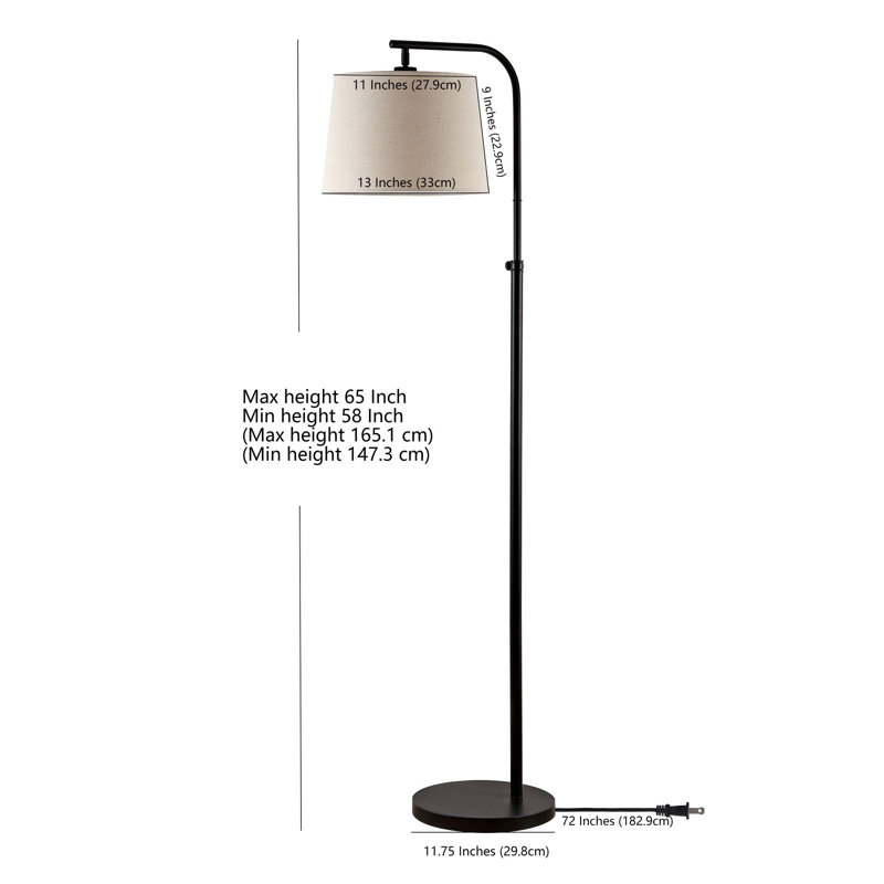 Lampe sur pied arquée 65 po Alecxander