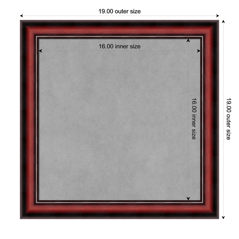 Tableau d'organisation magnétique Rubino Cherry, H 19 po x l 19 po