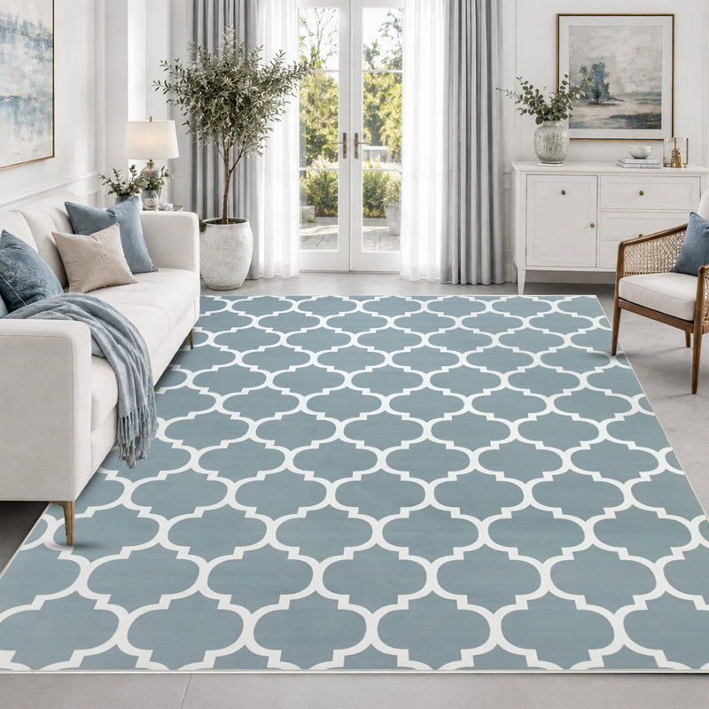 Abstract Machine Printed Area Rug, Rectangle 40 x 60 cm