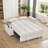 Chenille Convertible Loveseat with Storage Armrest, USB Port & Side Table-827983870
