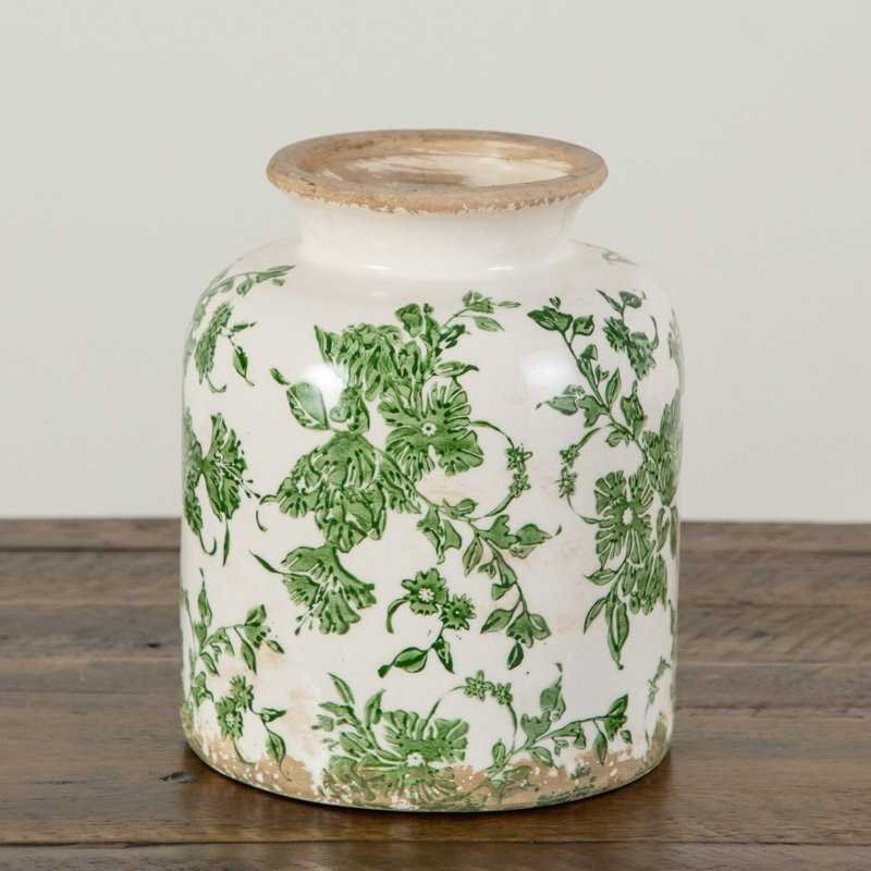 8 po Vase floral en céramique, 8in